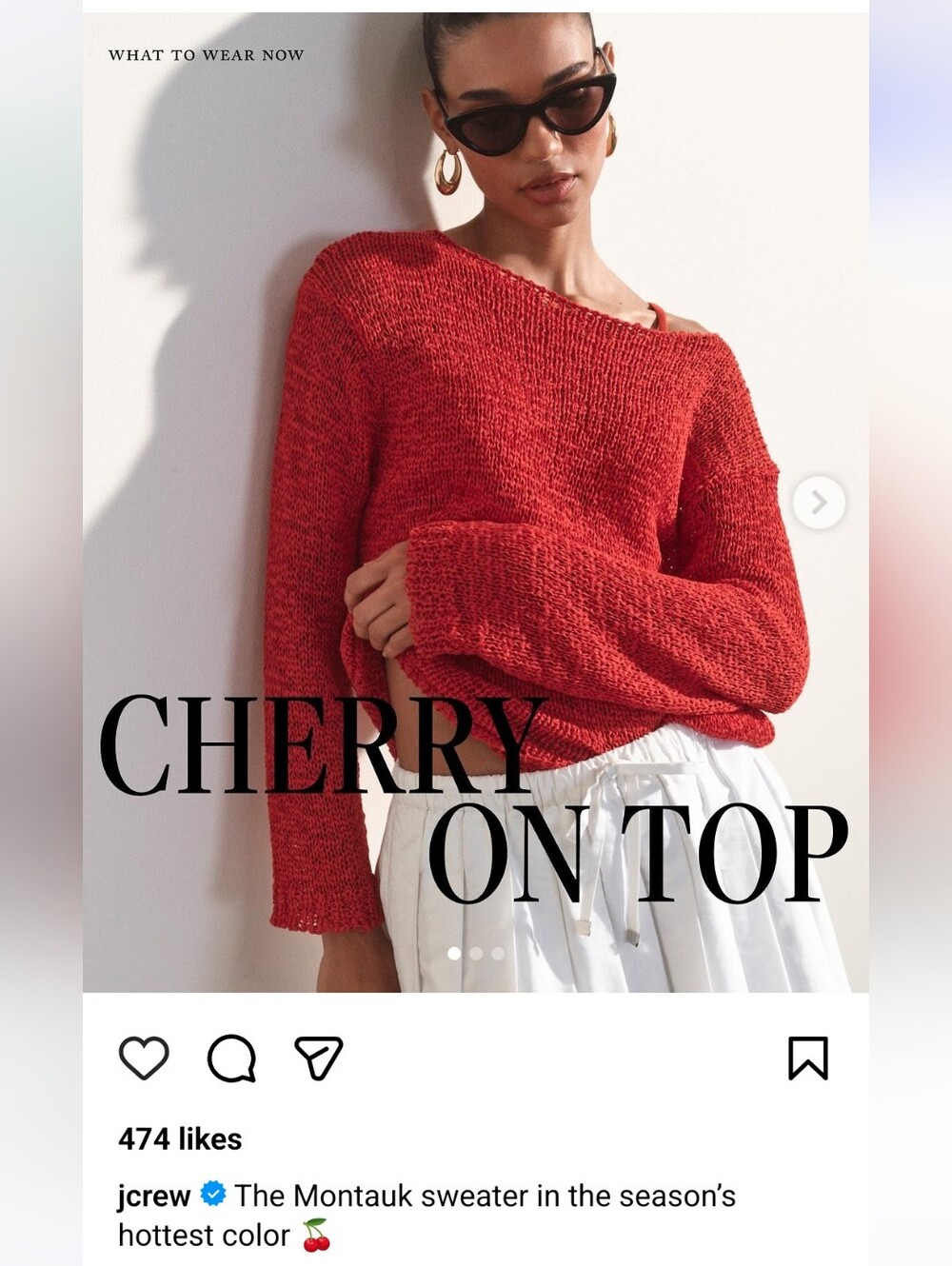 J.Crew Montauk Relaxed Open Knit Lightweight Sweater Top Red Coastal Women XXS
